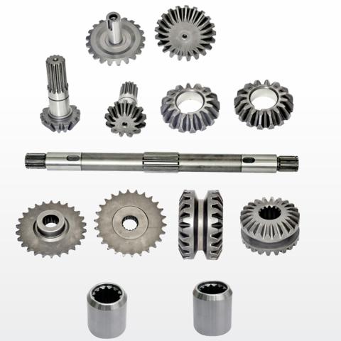 Bevel Gear & Pinion 13x22 & 16x21 Teeth With Shaft & Sprocket for Maize Cutter Gear Bar